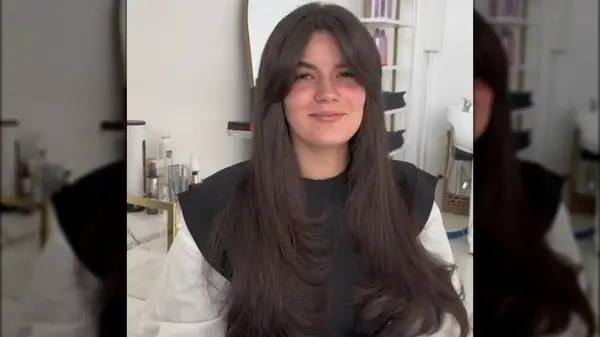 Woman with C cut hair