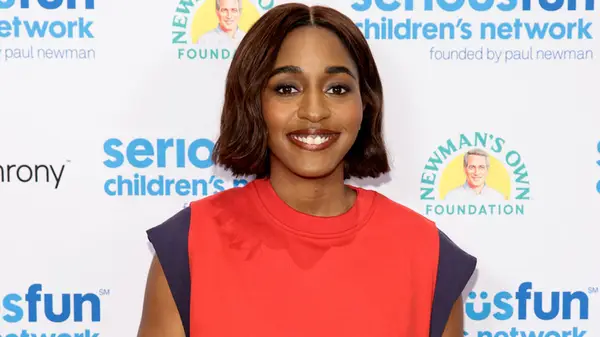 Ayo Edebiri with a short brown bob