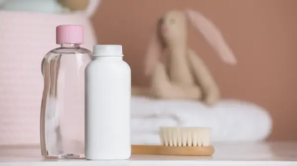 Baby powder and baby oil