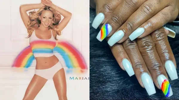 Split image of Mariah Carey