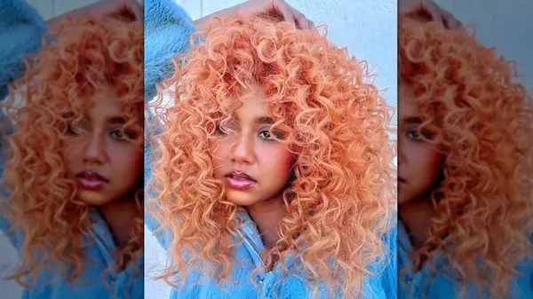 Apricot blonde hair