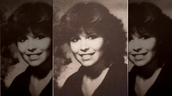 Pamela Anderson in her yearbook