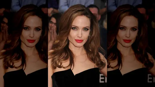 Angelina Jolie on the red carpet at the 2012 Oscars