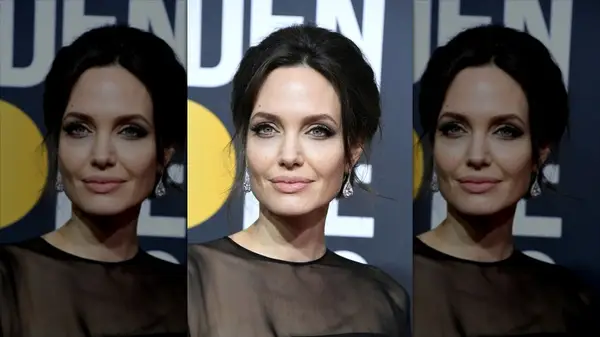 Angelina Jolie at the Golden Globes in 2018