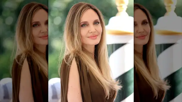 Angelina Jolie posing at the 2024 Venice International Film Festival