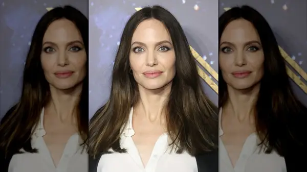 Angelina Jolie on the Eternals premiere red carpet