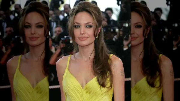 Angelina Jolie posing at the Cannes Film Festival in 2007