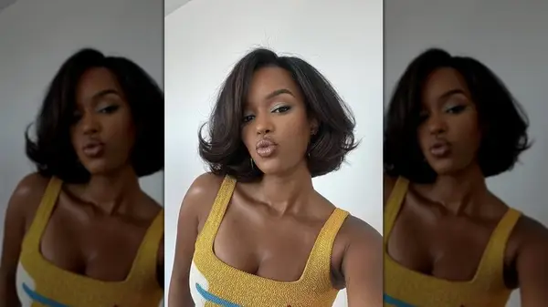 Hollywood glamour midi-bob