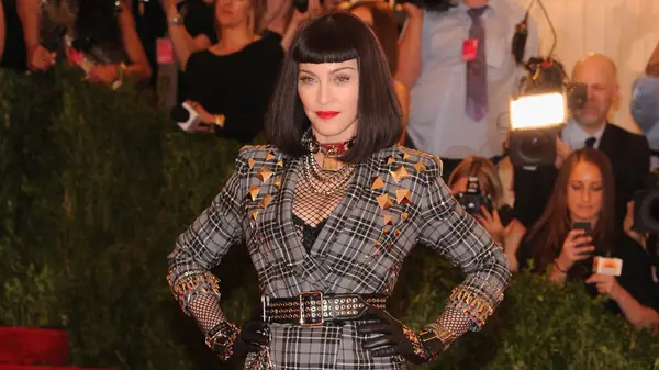 Madonna at the 2013 Met Gala with brunette hair