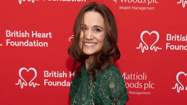 Pippa Middleton smiling on the red carpet