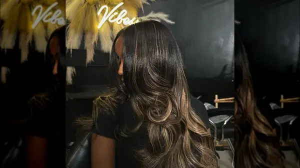 Woman with long hair