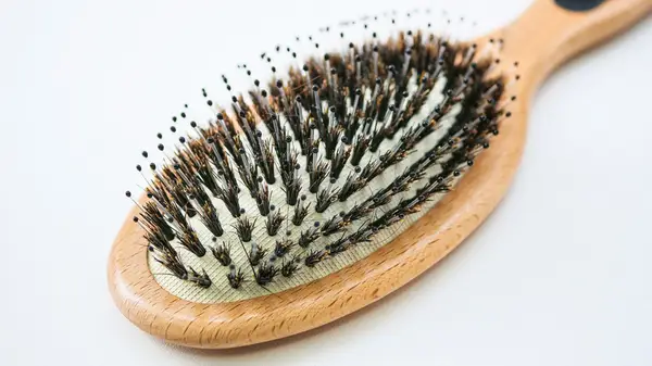 Boar bristle hairbrush