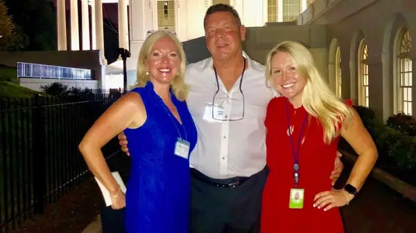 Karoline Leavitt posing with her family