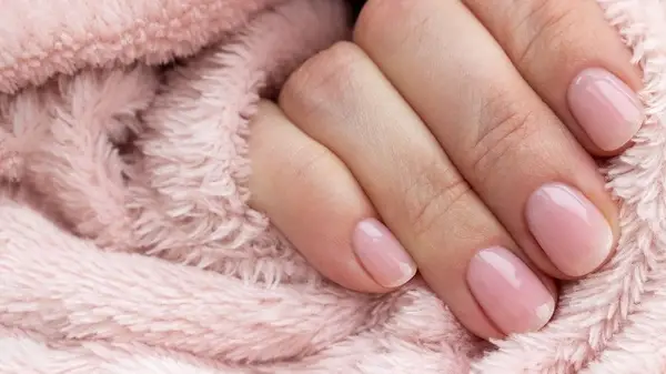 Pink manicure