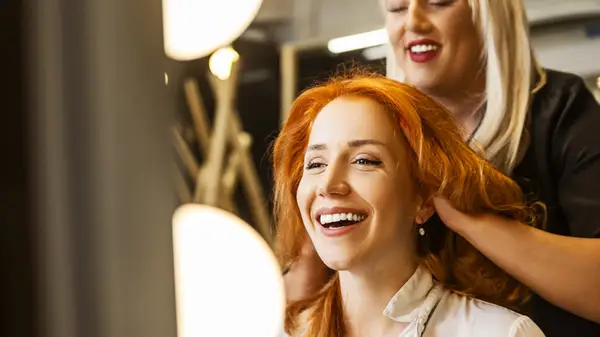 Woman having a hair appointment