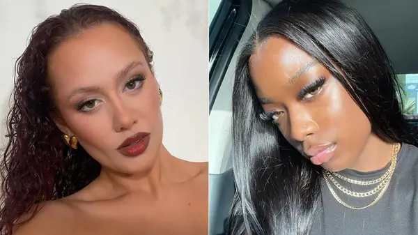A woman with matte skin and a woman with dewy skin