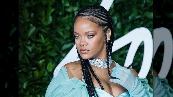 Rihanna with Fulani braids