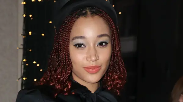 Amandla Stenberg with red hair