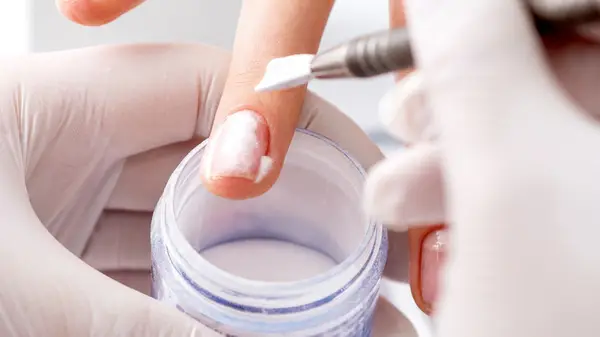 Applying acrylic powder