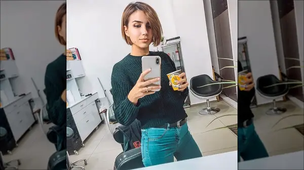 Woman with a short bob