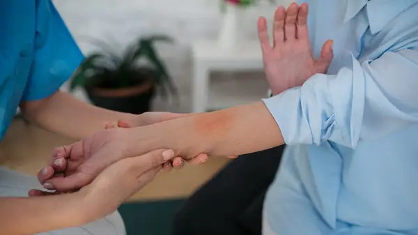 Woman with inflammation