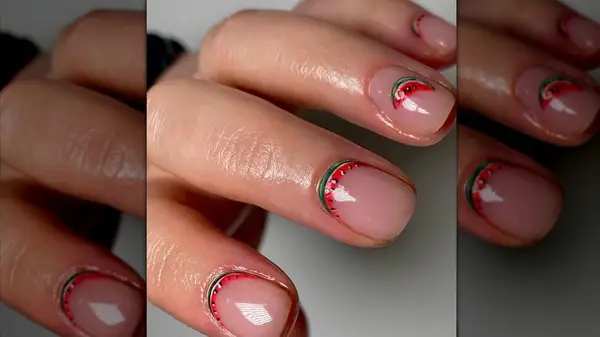 Reverse French manicure