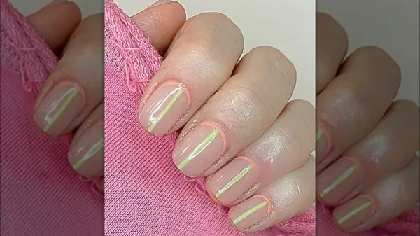 Reverse French manicure