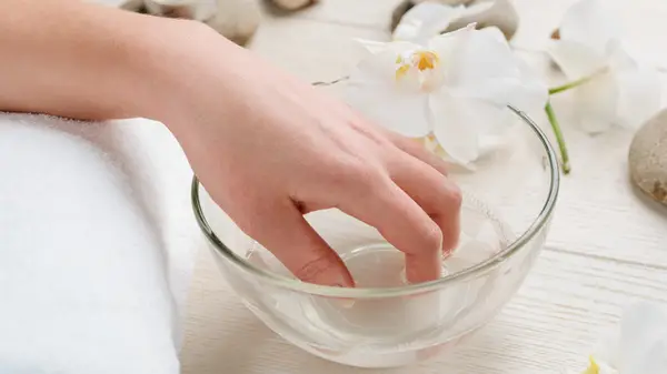 Hand in soap