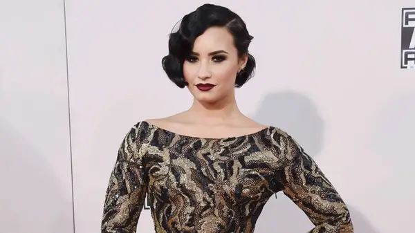 Demi Lovato on the 2015 American Music Awards red carpet