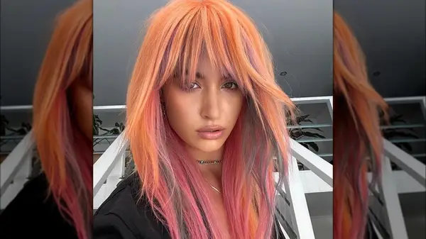 Woman with wispy bangs