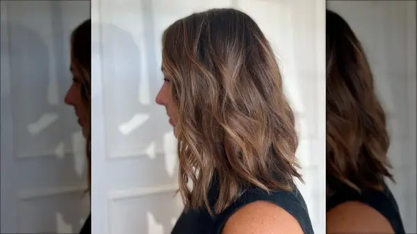 Woman with invisible layers