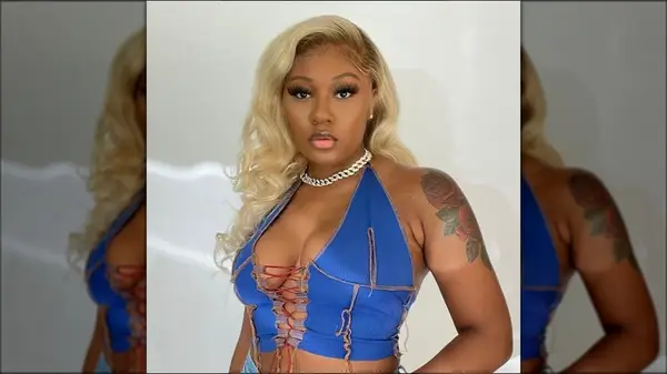 Woman with a side part