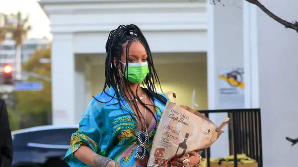 Rihanna grocery shopping in 2021