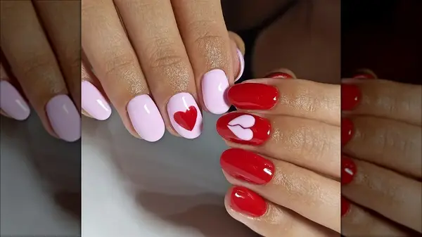 Broken heart nails