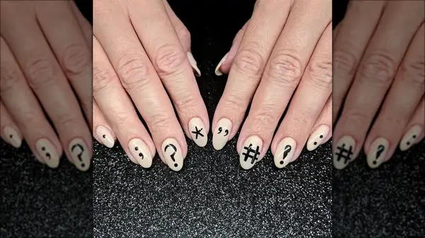 Punctuation nails