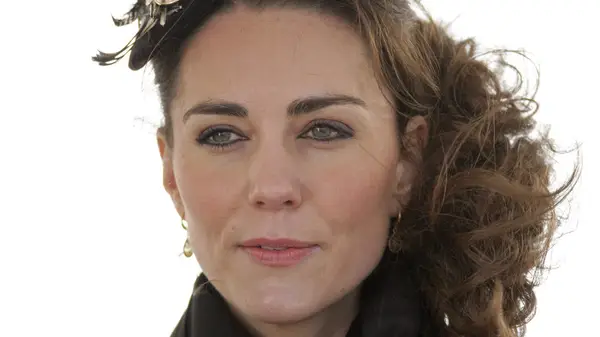 Kate Middleton with heavy eyeliner 