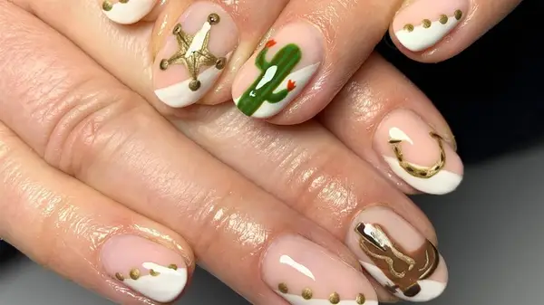 Western inspired nails
