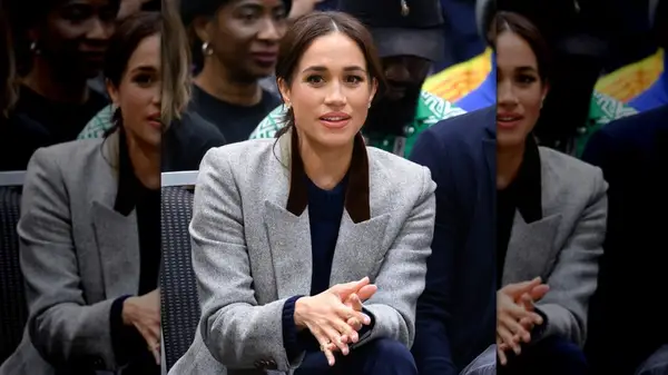 Meghan Markle watching a basketball match in 2025