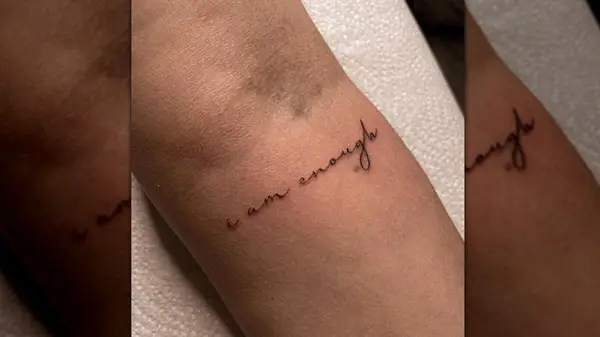 I am enough tattoo