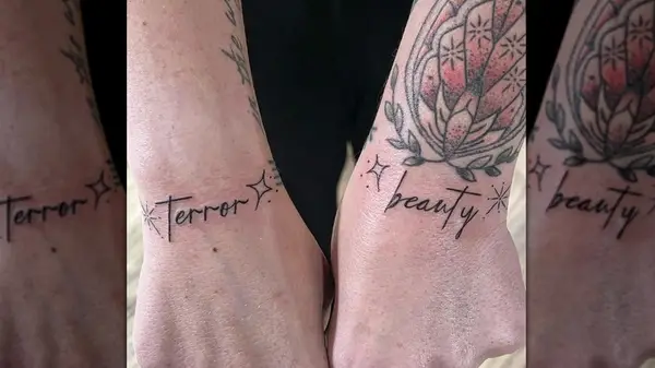 Beauty and terror tattoos