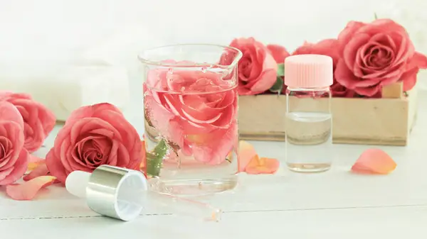 woman surrounded by roses