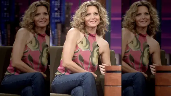 Michelle Pfeiffer on the Tonight Show in 2002
