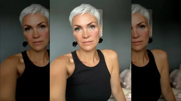 Woman with a pixie cut