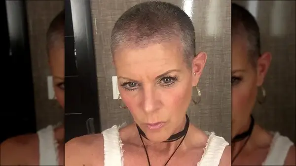 Woman with a buzzcut