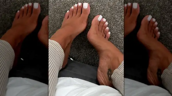 white pedicure