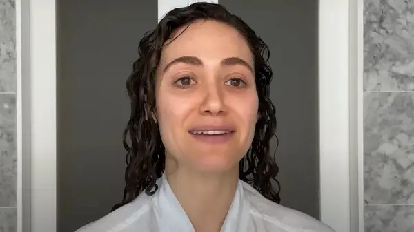 Emmy Rossum with wet hair
