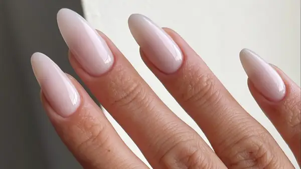 Milky french manicure