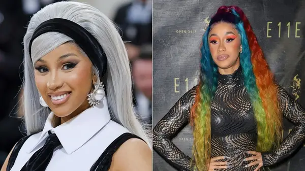 Cardi B wearing wigs