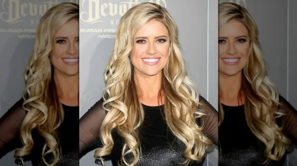 Christina Haack on the red carpet in 2017 with long extensions