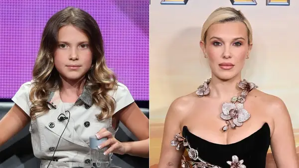 Millie Bobby Brown in 2015 and 2025